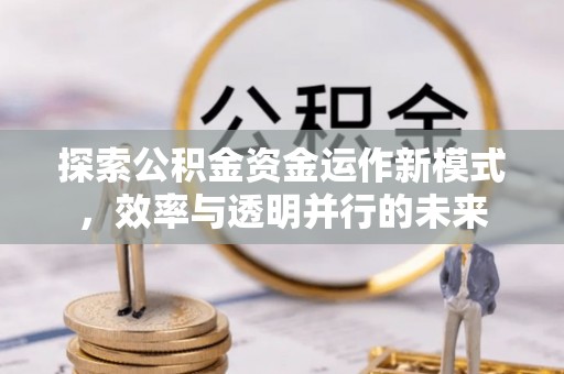 市中区探索公积金资金运作新模式，效率与透明并行的未来