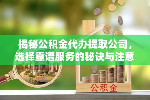 市中区揭秘公积金代办提取公司，选择靠谱服务的秘诀与注意事项