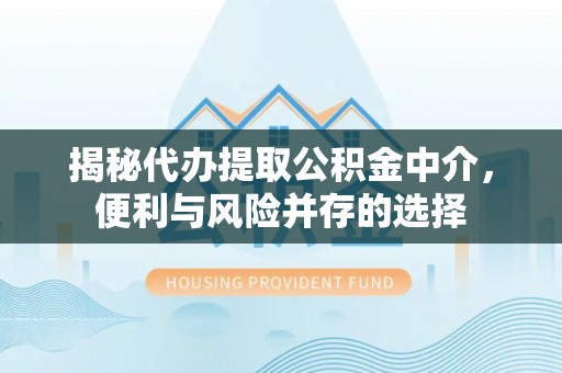 市中区揭秘代办提取公积金中介，便利与风险并存的选择