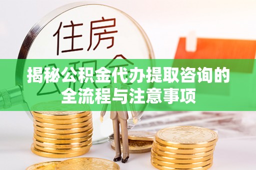 市中区揭秘公积金代办提取咨询的全流程与注意事项