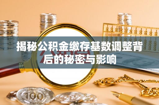市中区揭秘公积金缴存基数调整背后的秘密与影响