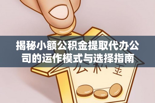 市中区揭秘小额公积金提取代办公司的运作模式与选择指南