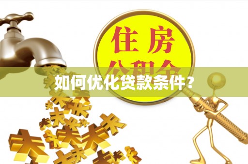 市中区如何优化贷款条件？