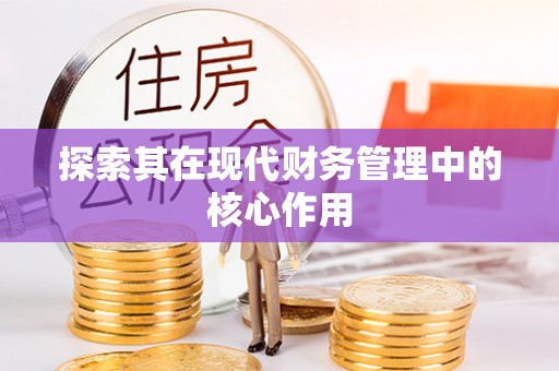 市中区探索其在现代财务管理中的核心作用