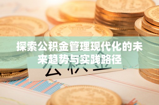 市中区探索公积金管理现代化的未来趋势与实践路径