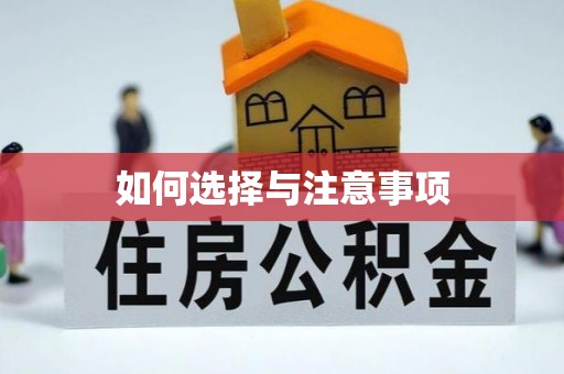 市中区如何选择与注意事项