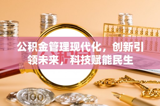 市中区公积金管理现代化，创新引领未来，科技赋能民生