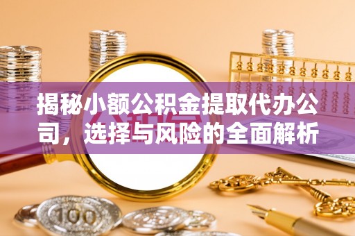 市中区揭秘小额公积金提取代办公司，选择与风险的全面解析