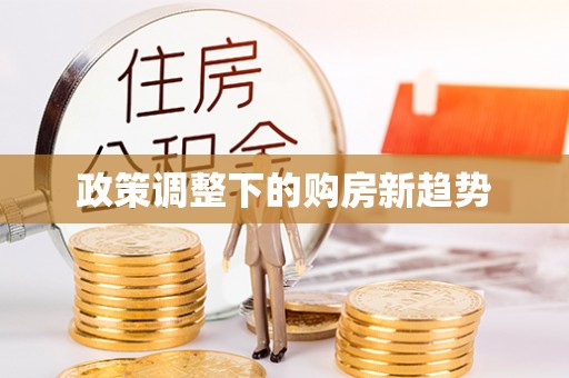 市中区政策调整下的购房新趋势