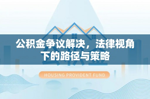 市中区公积金争议解决，法律视角下的路径与策略