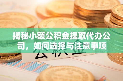 市中区揭秘小额公积金提取代办公司，如何选择与注意事项