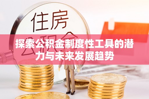 市中区探索公积金制度性工具的潜力与未来发展趋势