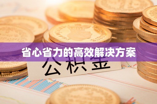 市中区省心省力的高效解决方案