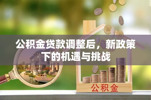 市中区公积金贷款调整后，新政策下的机遇与挑战