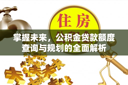 市中区掌握未来，公积金贷款额度查询与规划的全面解析