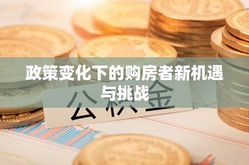 市中区政策变化下的购房者新机遇与挑战