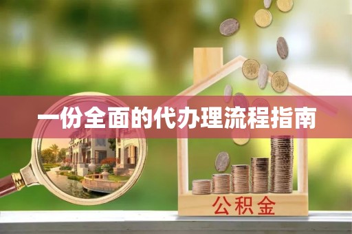市中区一份全面的代办理流程指南